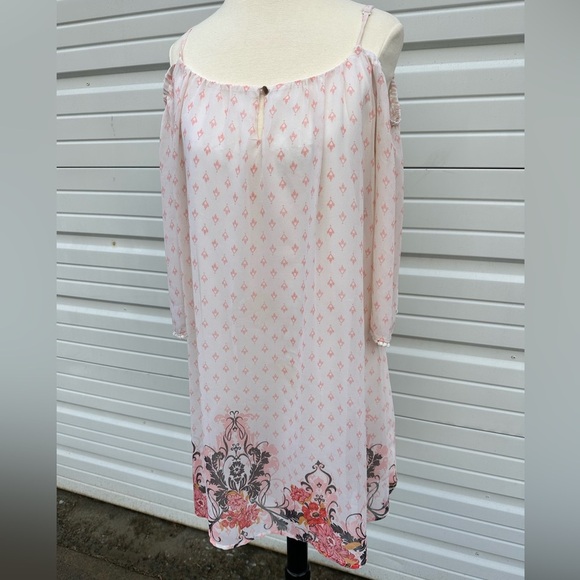 Lily Rose women’s cold shoulder lined summer dress size L - Picture 1 of 11
